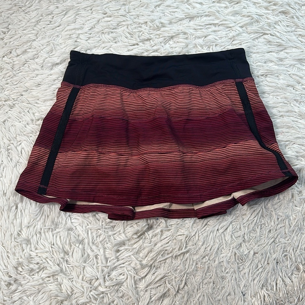 Lululemon Pace Rival Skirt II (Regular) Simply Radiant Pink Paradise Black